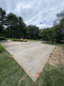 Asphalt driveway preparation in Massachusetts